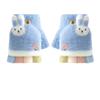 Cute little rabbit half-finger flip cover dew finger writing girl winter kindergarten warm thickened cold-proof primary school students gloves