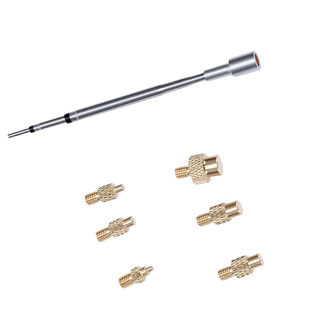Heat Set Insert Tool Fit for C210 TS21 HS 02B Soldering Iron M2 M8 Brass Hot Melt Insert Nut Insertion Kit