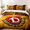 Dynamo Dresden Custom Name 3pc Set Perfect for Bedroom Use Comfortable Bedding Set Includes a Duvet Cover and Two Pillowcases Ideal Birthday or Christ
