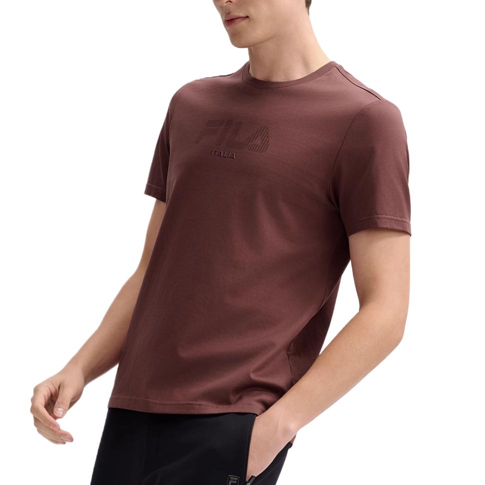 FILA T Shirt Men's Vermilion Dark Red F11M513102F-BN