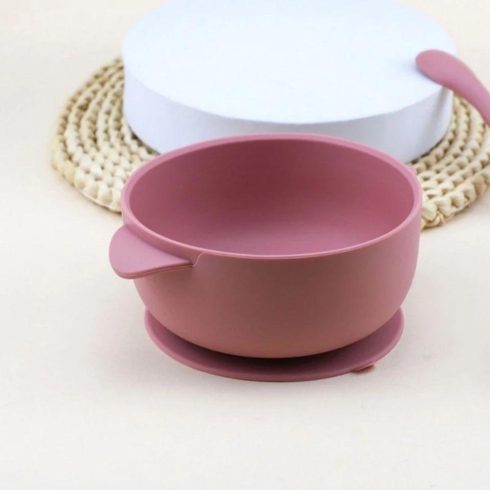 Durable Baby Silicone Suction Plate Bowl Lid Spoon Set Kids Feeding Tableware  Toddlers