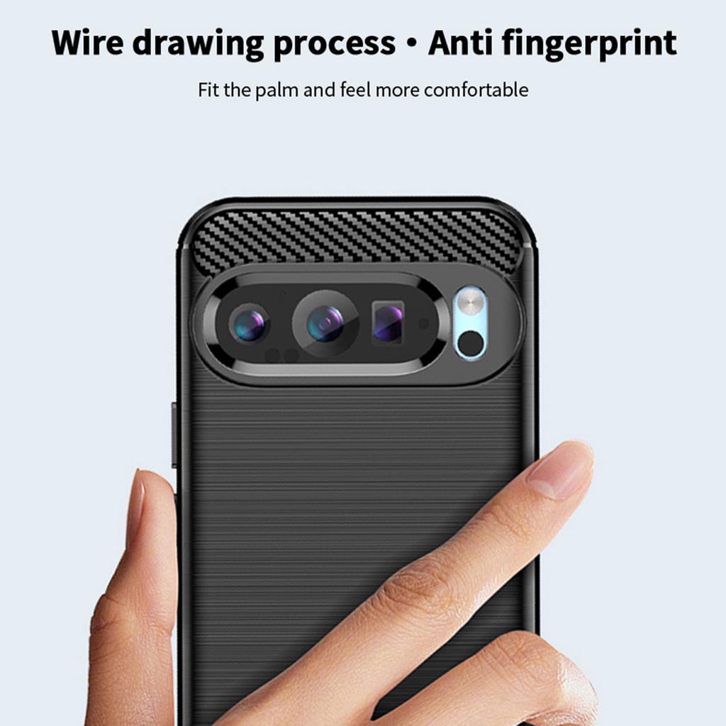 MOFI JK TPU Series-1 For Google Pixel 9 TPU Case Slim Phone Cover Carbon Fiber Texture