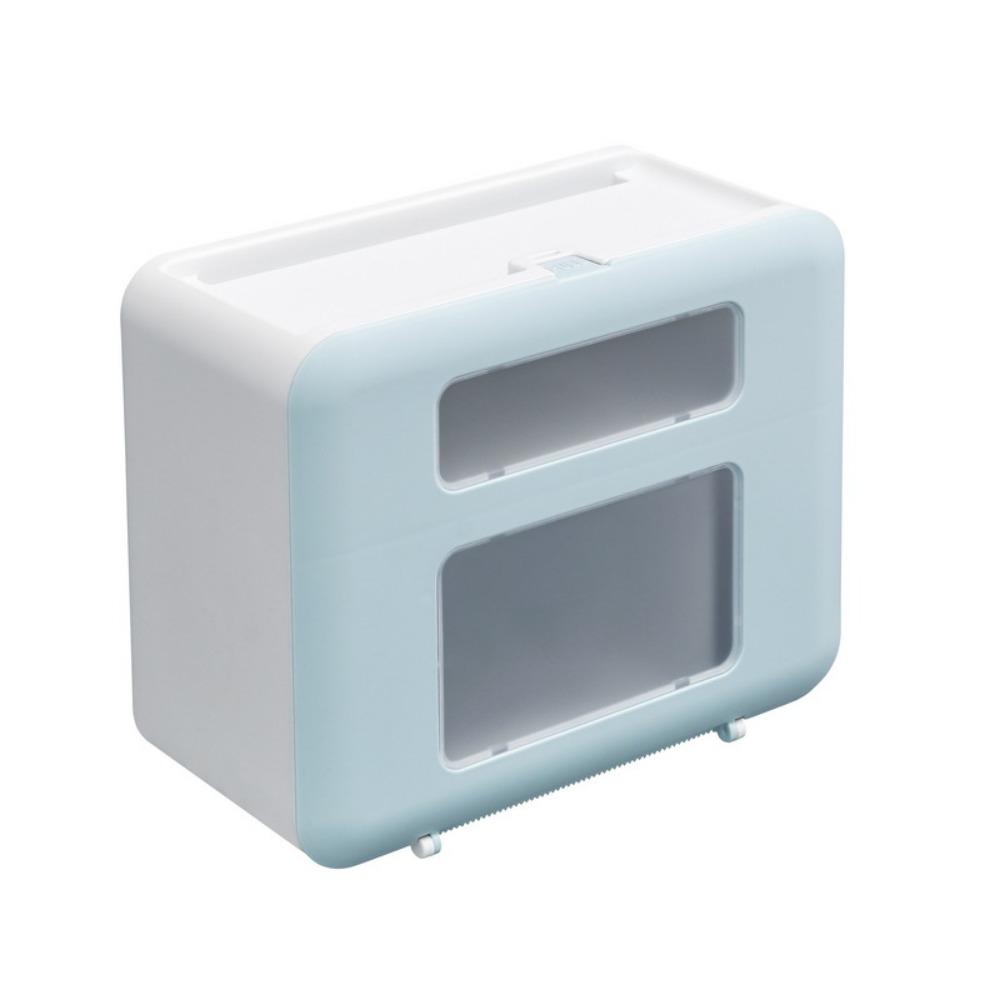 Wall Mounted Toilet Paper Box Large Capacity Roll Paper Storage Rack Sundries Storage Box  for Home