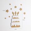 Wooden Birthday Number Sign for Baby's First Birthday & 100 Days Photo Props