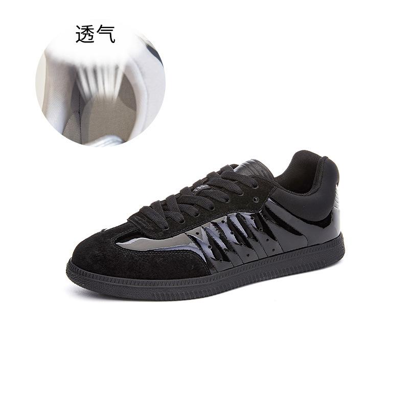 

Туфли Forrest Gump из натуральной кожи, новинка весны 2025 года, спортивная обувь на плоской подошве, универсальная обувь для детей, повседневная обувь для морального тренинга, модная женская обувь 40 чёрный