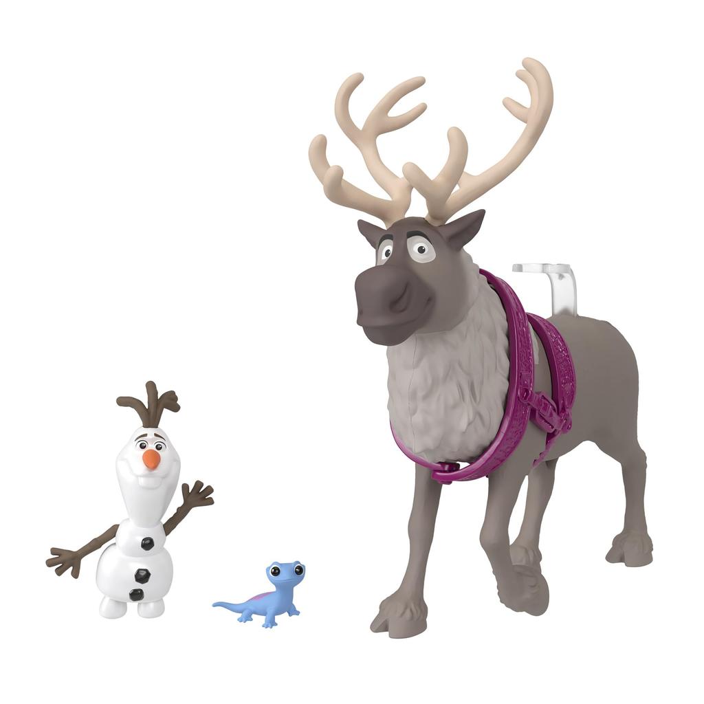 Mattel Disney Frozen Character Set Dolls House Play Set Includes 3 Mini Dolls and 1 Olaf Ages HLX05 Dress-Up & (Mini Dolls) - Dress-Up & - - 3+ -