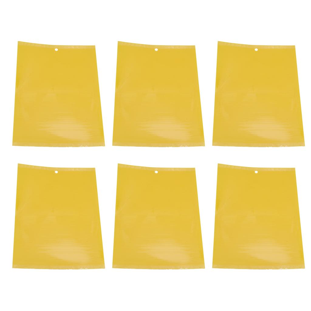 20Pcs 20x15cm Insect Trap Non Toxic Efficient PVC Yellow Fly Trap for Greenhouse Garden