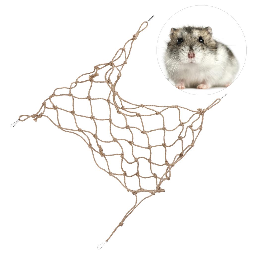 Haustier-Kletternetz Vogel-Kletterseil Leiter Hanfseil Kletternetz für Hamster