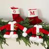 Santa Themed Holiday Accent Piece Metal Structure With Soft Fabric Body Christmas Mantels Shelf Decors