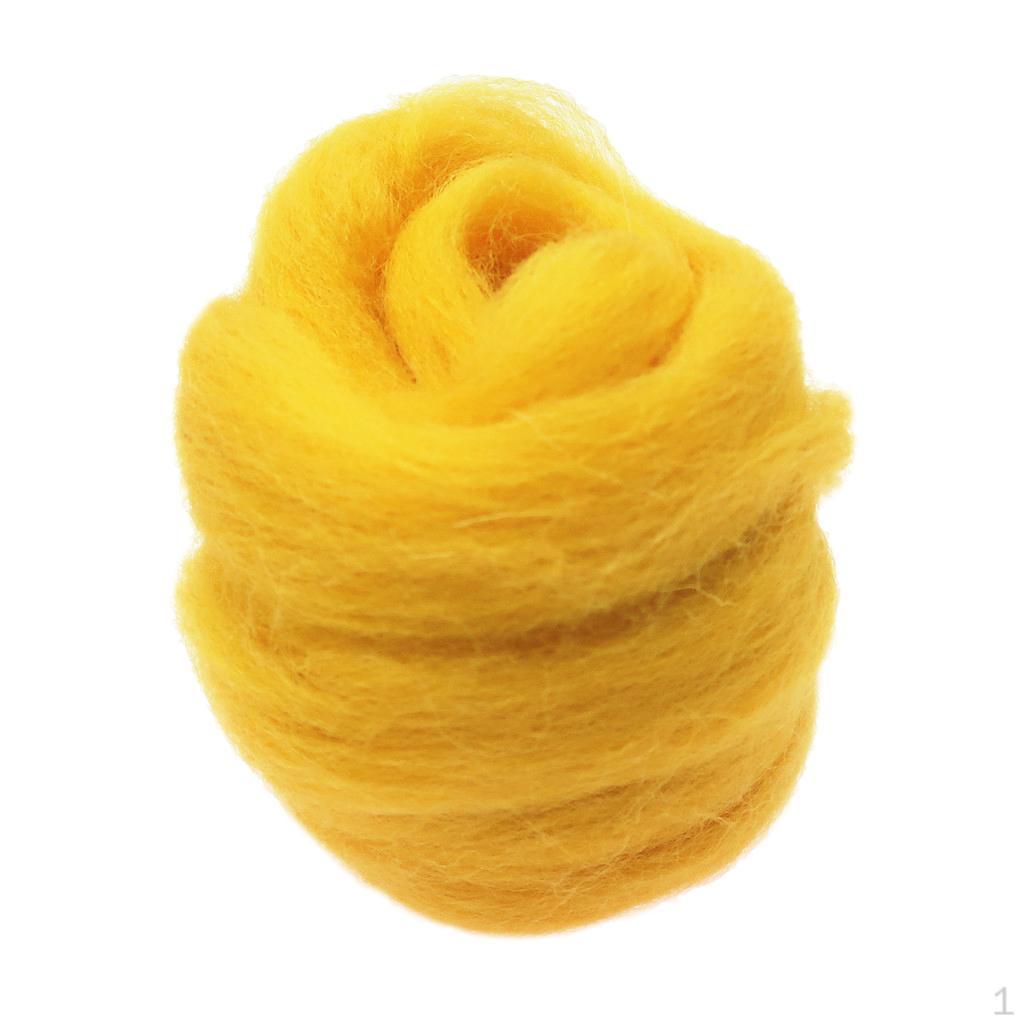 Felting Wool Materials Soft and Fre Yarn Roving for Art Work