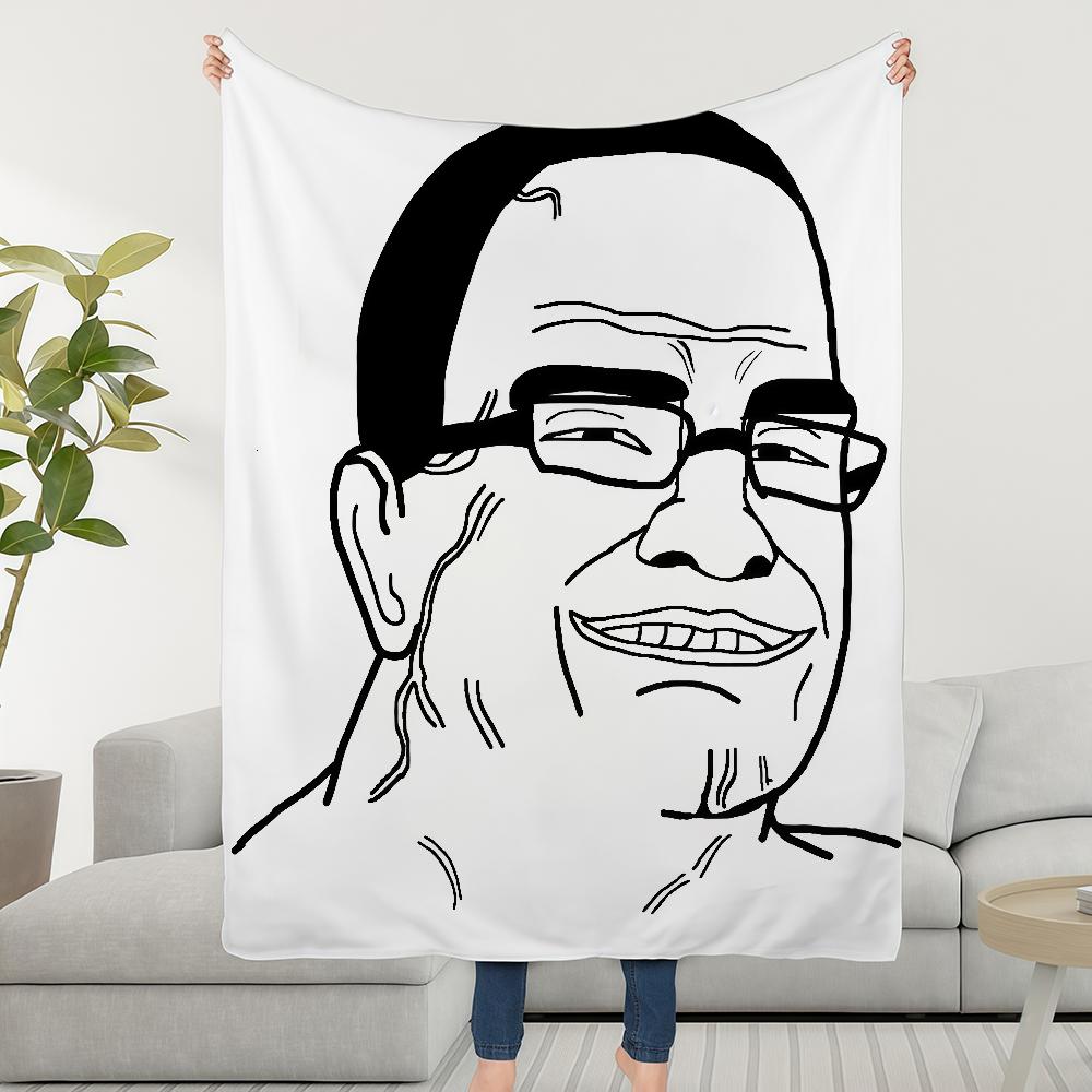 Blanket Throw Super C-Chudjak Cosy Plush Funny Living Room Sofa Couch Childish Birthday P-Poljak Gifts