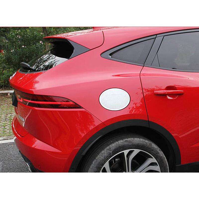 Car Gas/Fuel/Oil Tank Cover Cap Sticker Lamp Frame Trim Accessories 1PCs For Jaguar E-Pace Epace 2017 2018