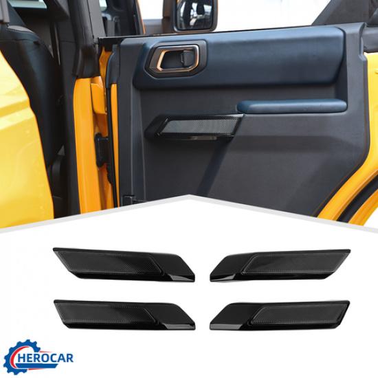 Black 4x Interior Door Armrest Handle Panel Cover For Ford Bronco -2025 US