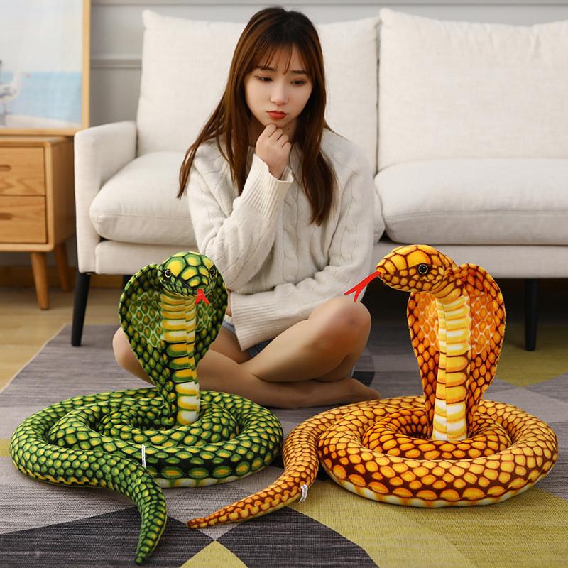 Toy Cobra Plush Spoof Snake Year Zodiac Doll Funny Prank Boy Children Gifts