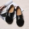 Woman's Flats Loafers Shoes Soft PU Leather Casual Shoes Big Size 35-44 Mocassin Boat Shoes for Women Hook Loop