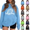 Unisex Lightweight Long Sleeve Neck Pullover Printed Sweatshirt