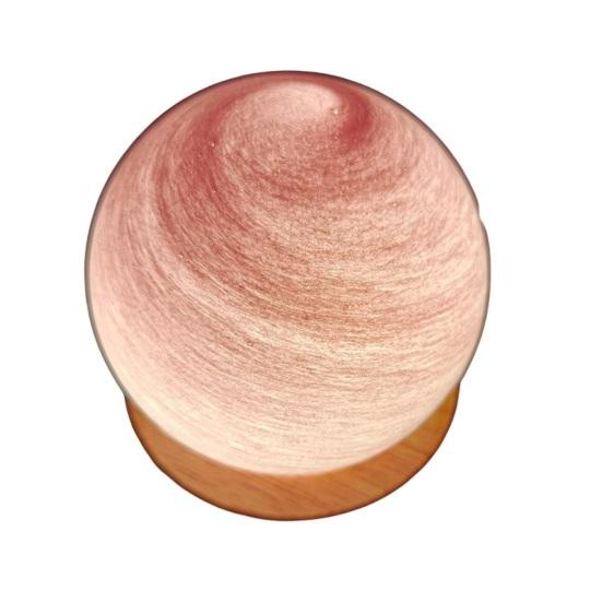 Bedside Lamp Romantic Planet Design Eye-catching Light Soft Stunning Visual Effect Highly Translucent Glass Cover