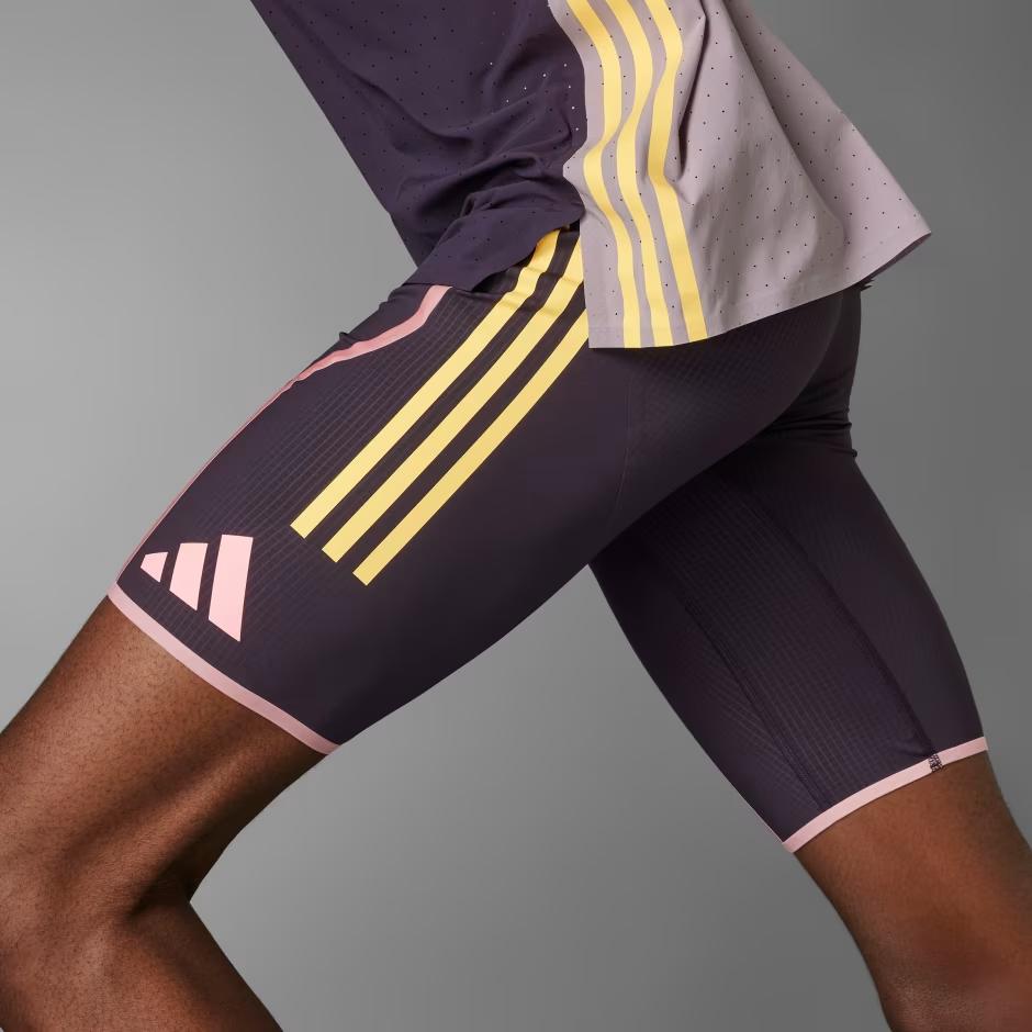 Adidas Adizero Promo Běžecká série Slim Fit Pohodlné Ležérní Sportovní šortky Pánské šortky Fialové IN1119