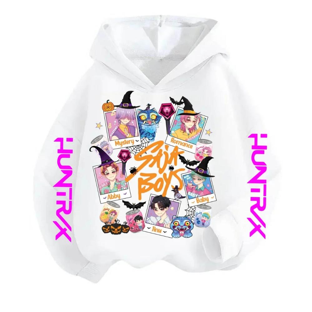Fashion Casual Children's Hooded Sweatshirt K-Pop Devil Hunter Pullover Children's Clothing Gif Kpop Devil Hunter Girl Hooded Sweatshirt