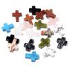 5 buc/lot 12x16mm Pendentiv Mărgele Formă Cruce Piatră Naturală Agat Turcoaz Jad Farmec Mărgele Pentru Brățară Cercei DIY Accesorii