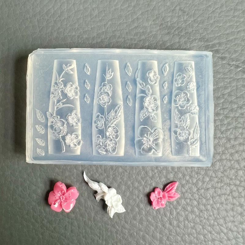 Button Shaped Nail Art Silicone Mold 1Pcs High Transparency Chinese Style for Party Nail DIY Creative Design