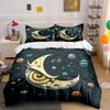 "Space Owl Decorative Set" Bedding Set with 1 Duvet Cover 2 Pillowcases Single Double King Queen, Gift