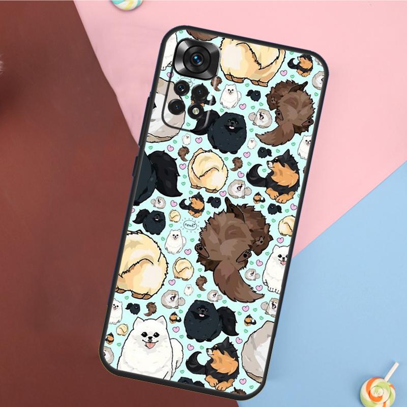Pomeranian Watercolor Dog Cover For Xiaomi Redmi Note 13 14 Pro 12 11 9 10 9S 10S 11S 12S Redmi 14C 10C 12C 13C Case