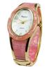 Wristwatch Rapole Oval Bangle Watch Gold Wide 288319 Pink [Takeuchi Shoji] Women's