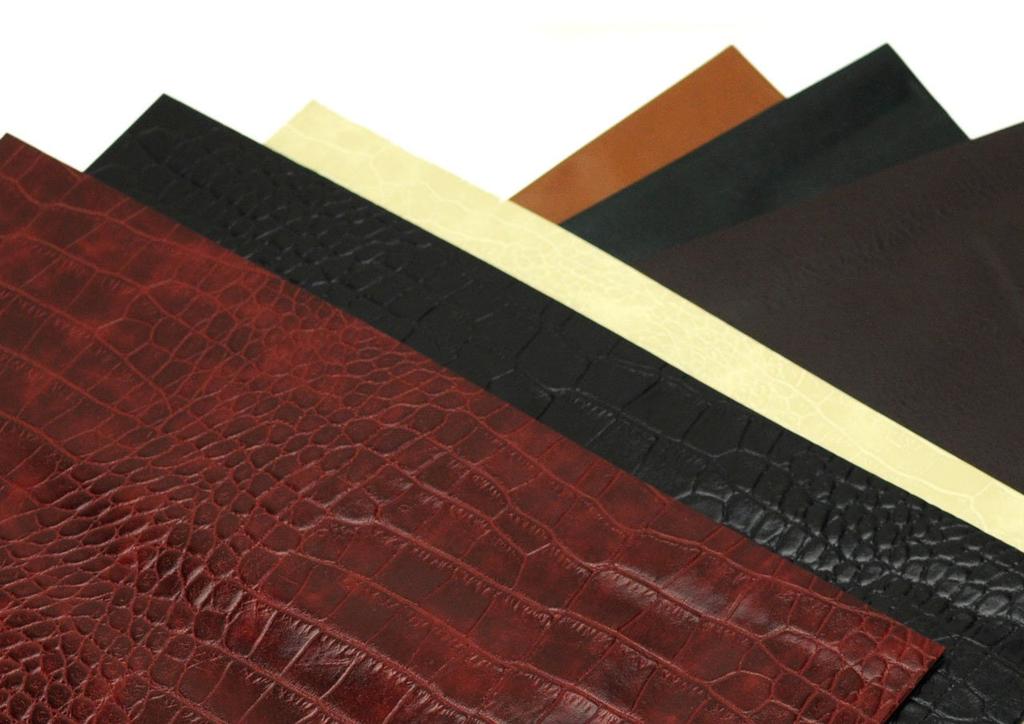 Recycled Leather Book Cover with Low-maintenance (A4 Size, Bookmark) (crocodile-embossed Brown)