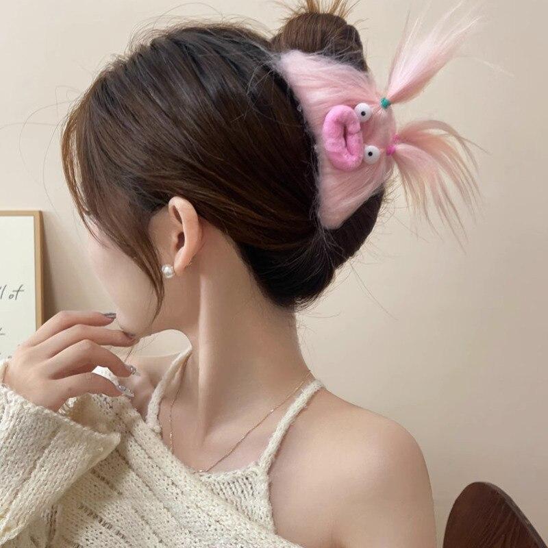 2023 New Sweet Cartoon Hair Claws Trendy Hairpins Hair Clamps Gripping Clip Party Hair Accessories For Women Shark Clip Headwear