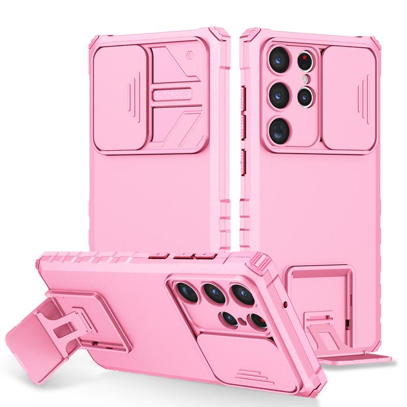 For Samsung Galaxy S23 Ultra 5G Case Slide Camera Protect Armor Stand Phone Case For Samsung S23 + Plus S 23 Ultra Back Cover