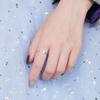 Simple Trendy Silver Color Mermaid Tail Cuff Ring With Cubic Zirco Sea Whale Fish Tail Bague Rings Minimalist Romantic Gifts