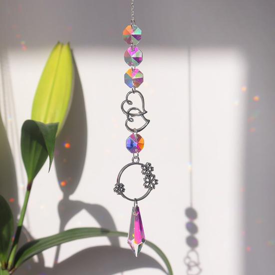 Colorful Crystal Suncatcher Hanging Sun Catcher for Windows Healing Crystal Decor for Home