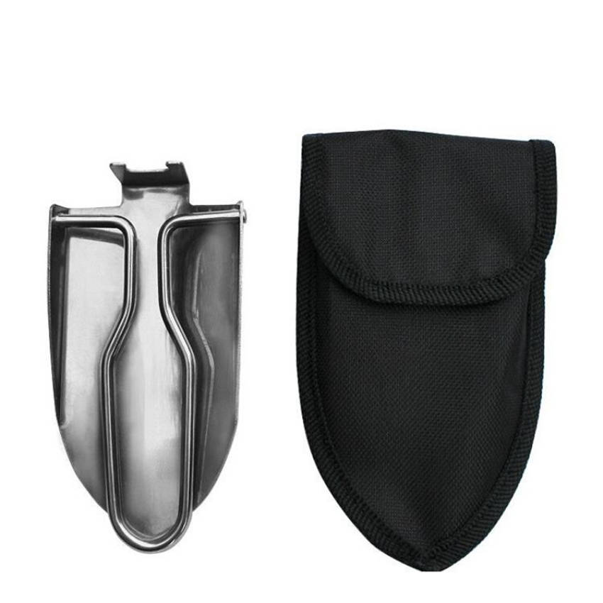 Outdoor Multi-function Folding Shovel Mini Stainless Steel Shovel Camping Fishing Digging Earthworm Shovel Flower Raising Shovel