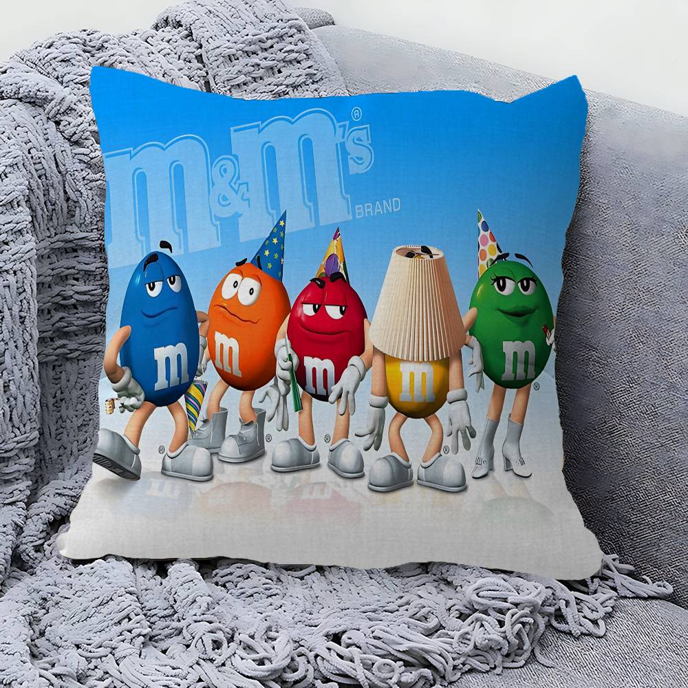 M Cioccolato Caramella Cuscino da Comodino Copricuscino Decorativo Divano Arredamento Casa custodia federe