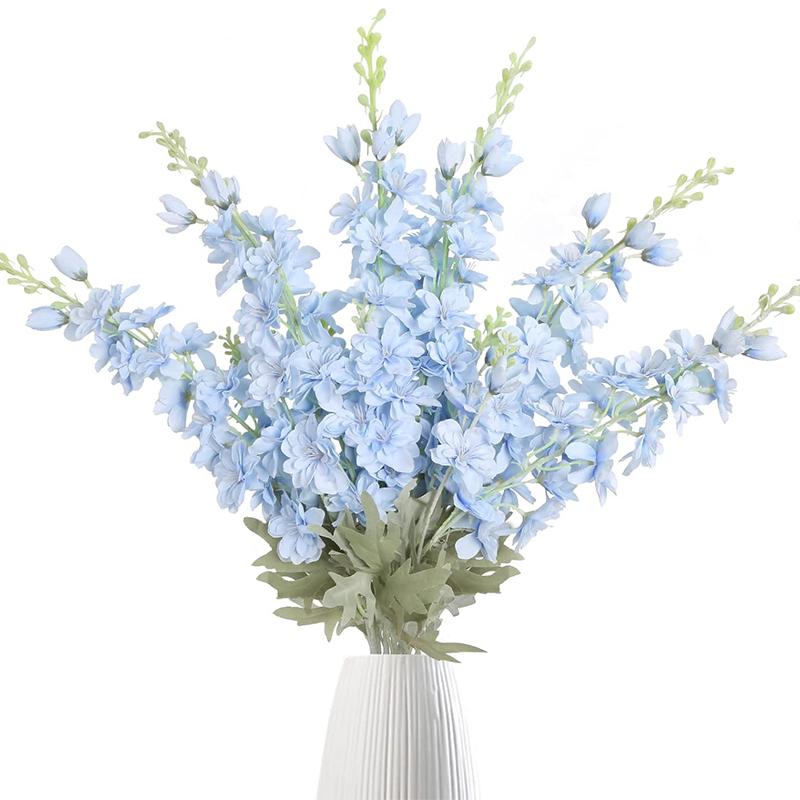 33.5in Artificial Flowers Bouquet for Home Room Decor Fake Flower Garden Party Wedding Marriage Decoration Outdoor Vase Ornament