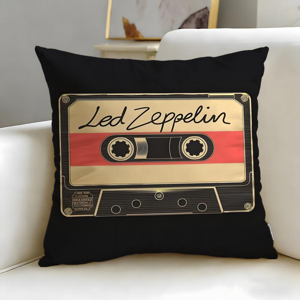 classic music theme Music Tape Cushion Cover Soft EasyWash Pillow Case Versatile for Couch Bed Travel and Office