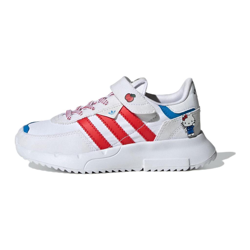 adidas Hello Kitty X Originals Retropy F2 Cf El C Klasyczne Rzepy Antypoślizgowe Odporne na Ścieranie Oddychające Niskie Codzienne Buty Trampki Dziecięce GX9231