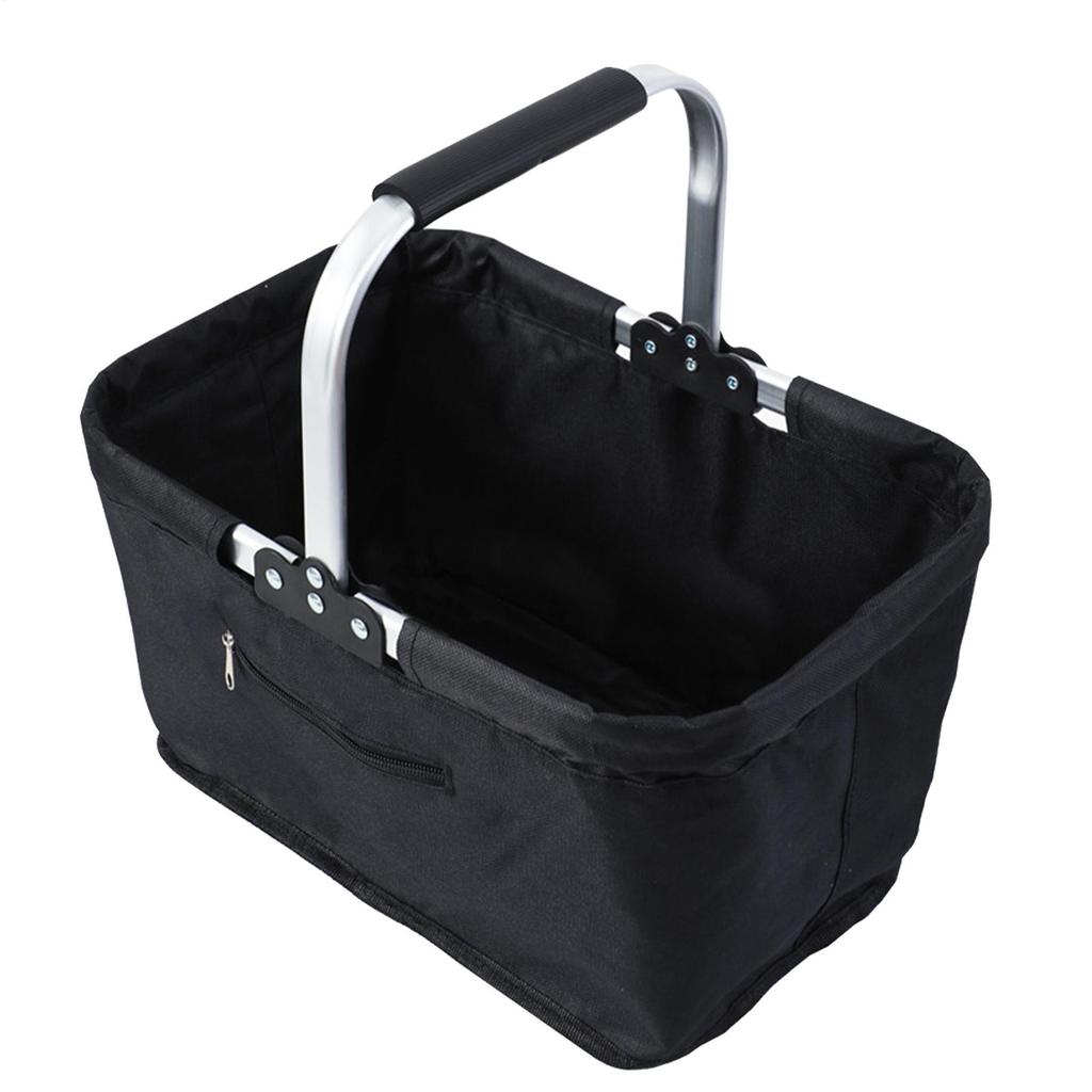 Grocery Shopping Basket 26L Foldable Grocery Storage Container Market Shopping Basket For Supermarket Camping Picnic Travel Home