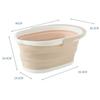 Foldable Mop Bucket Laundry Barrel Rectangular Large Washing Basin Space-Saving Reusable Household Cleaning Bathroom Accessory