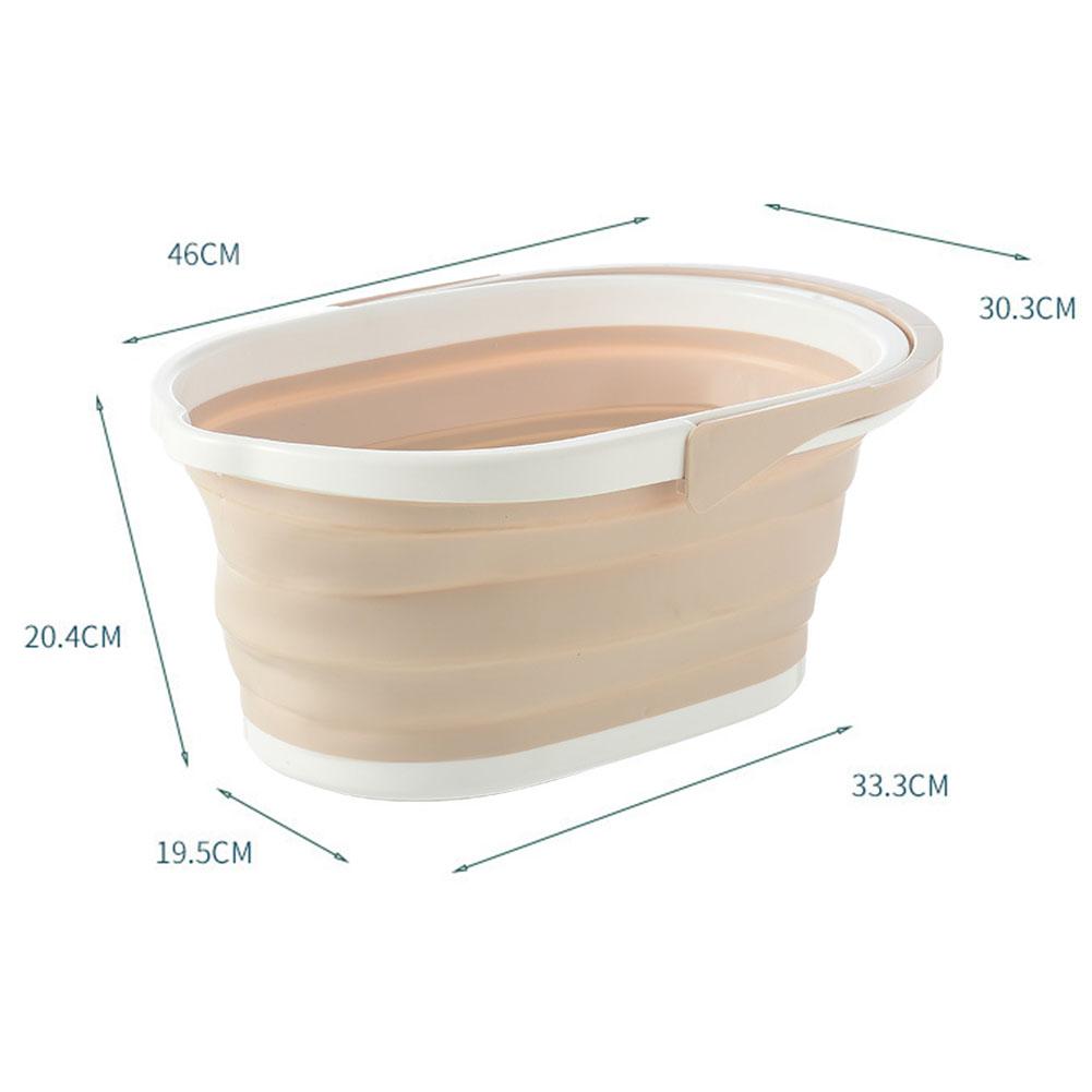 Foldable Mop Bucket Laundry Barrel Rectangular Large Washing Basin Space-Saving Reusable Household Cleaning Bathroom Accessory