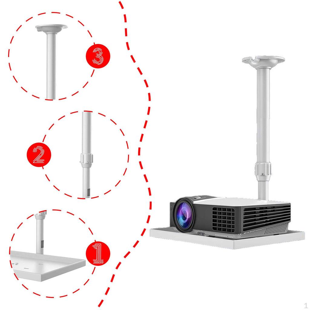 Ceiling Mount with Tray for Projector Camera Extendable Portable Hotel Lifting Bracket
