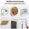 Self Adhesive Cutting Board Storage Rack Stainless Steel Pot Cover Shelf  for Kitchen