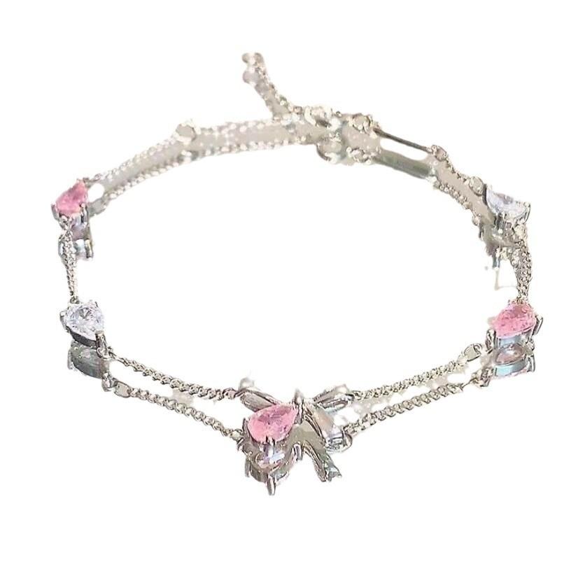Fashion Floral Alloy Bracelets With Moon Charm For Women And Men