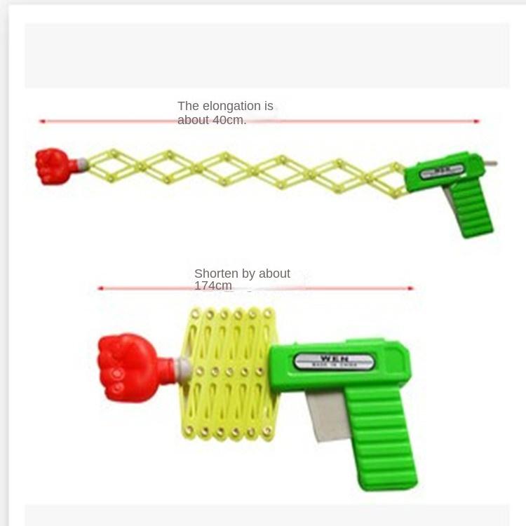 Zatahovací Fist Střelec Trick Toy Gun Zábavné dětské žertíky Dětské plastové festivalový dárek pro zábavu Klasická elastická teleskopická pěst