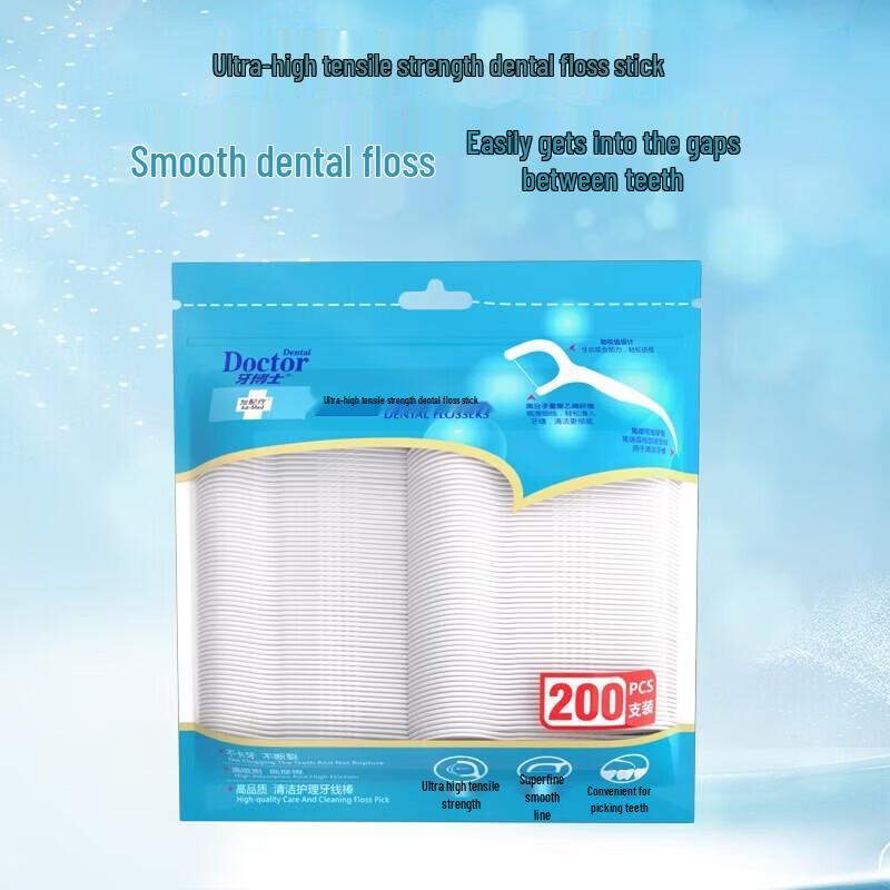 Dr. Tooth Comfort Grip Dental Floss Picks
