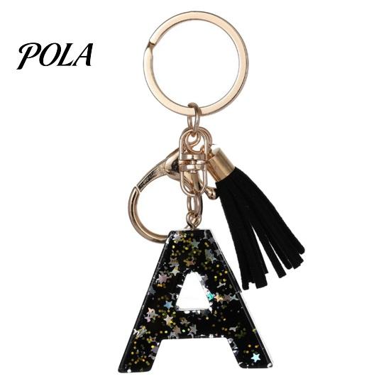 Portable Keychain Pendant Pendant, Sequins Star Letter A-Z Charm with Tassel, Key Chain Alphabet Initial Metal Keyring for Handbag Backpack