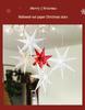 White Hollow Paper Star Lampshade - Christmas, Wedding, and Party Decoration.