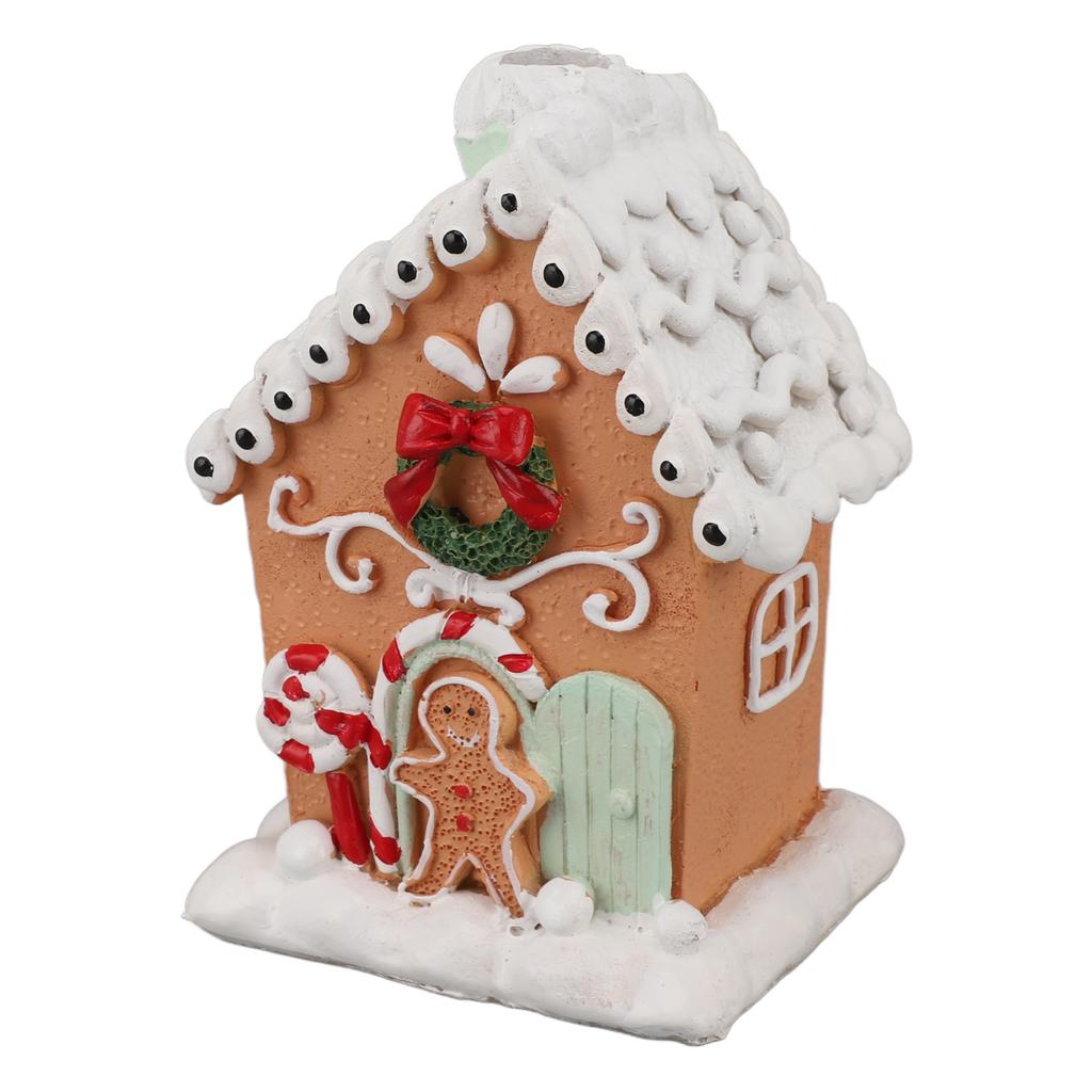 Weihnachtslebkuchenhaus Klassisch Exquisit Harz Weihnachtshaus Tischdekoration zum Verschenken