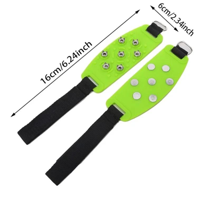 Seven Teeth Velcro Ice Claw Climbing Snow Mountain Snow Ground Anti Slip Seven Teeth Velcro Adjustable Ice Claw Sports Equipment